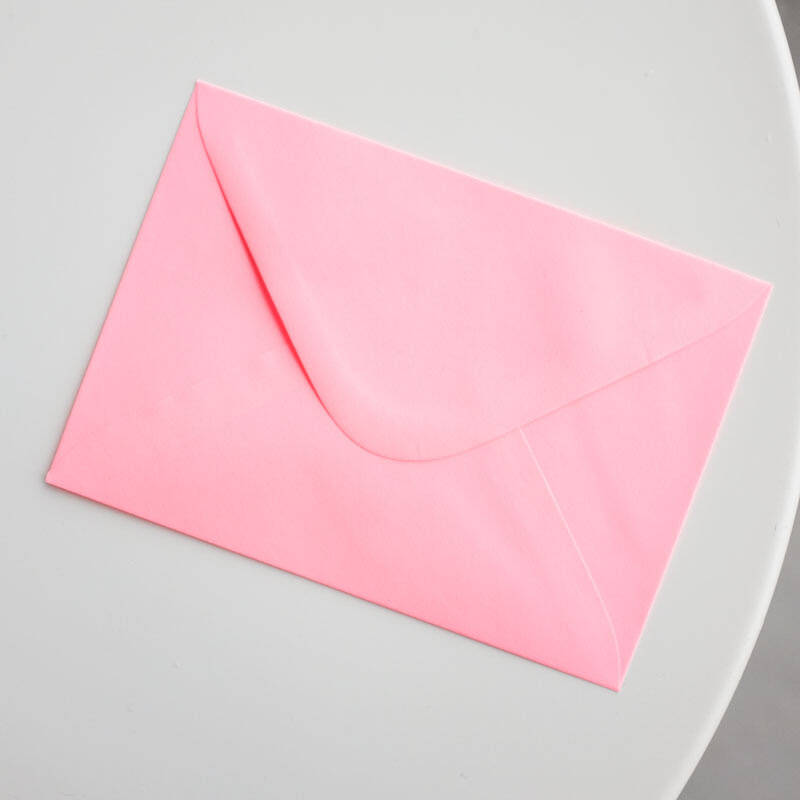 Neon pink c6 envelope 