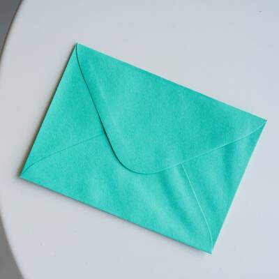 Teal c6 envelope 