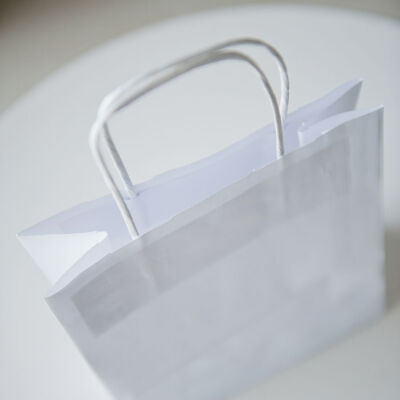 Medium paper bag - white