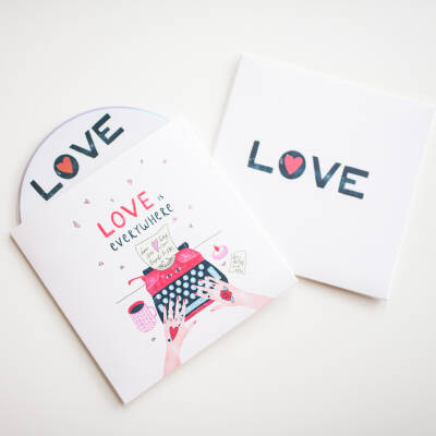 DVD envelope Love letters - Typewriter