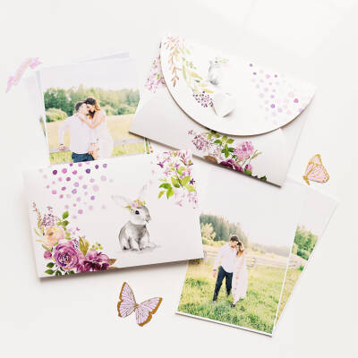 Lilac Easter folder 15x23