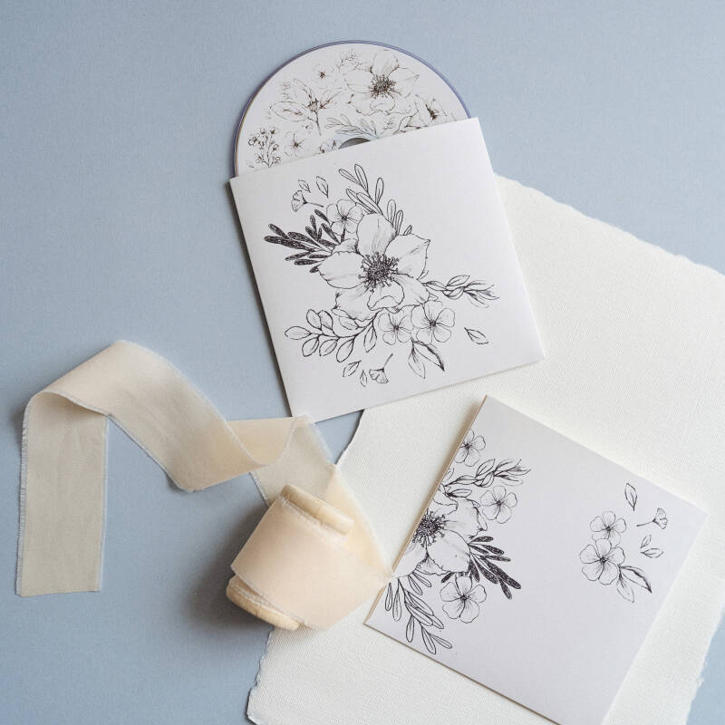 DVD envelope White Flowers