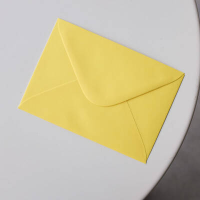 Yellow c6 envelope