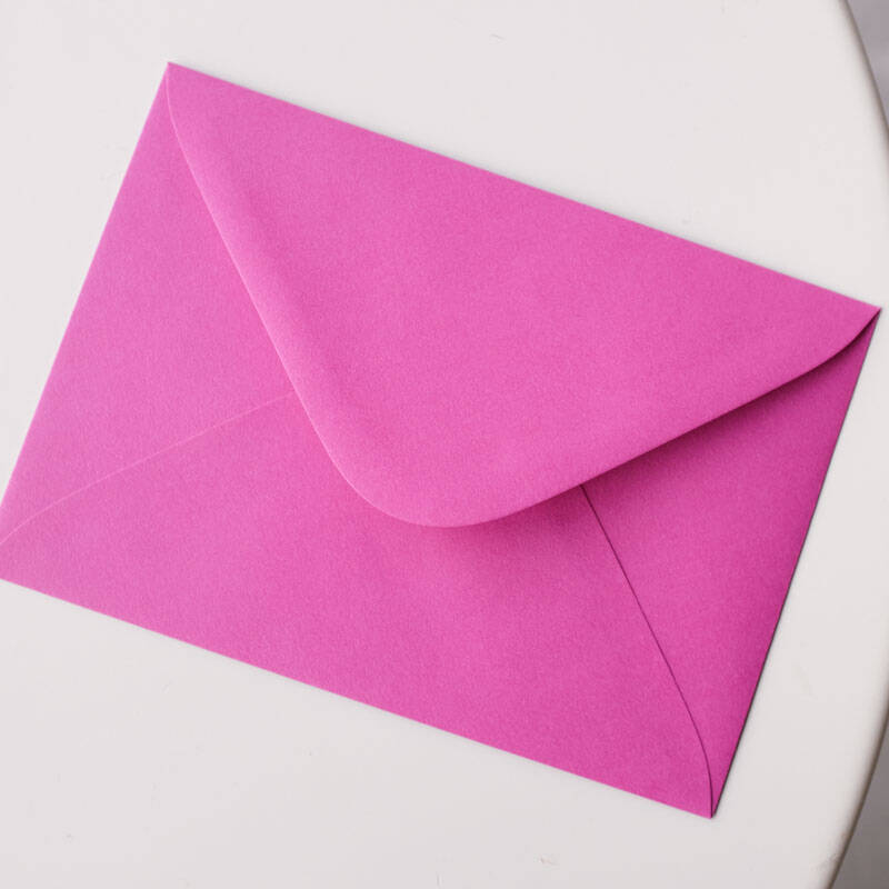 Fuchsia c6 envelope 