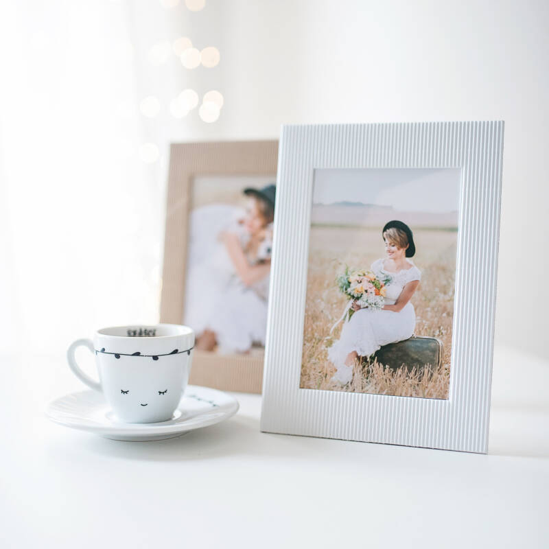 Photo frame 10x15 cm - white