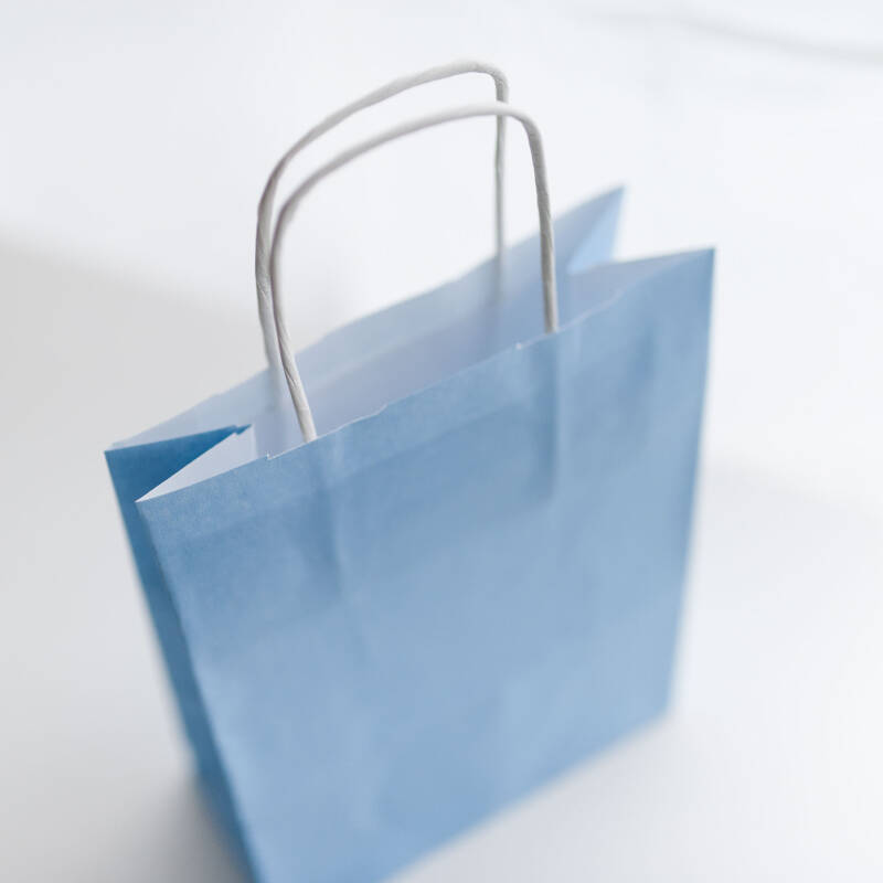 Small paper bag - blue