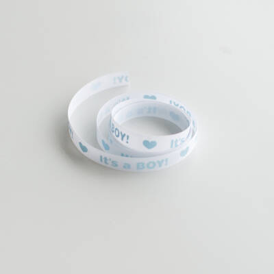 Ribbon -  "It's a boy" 12mm